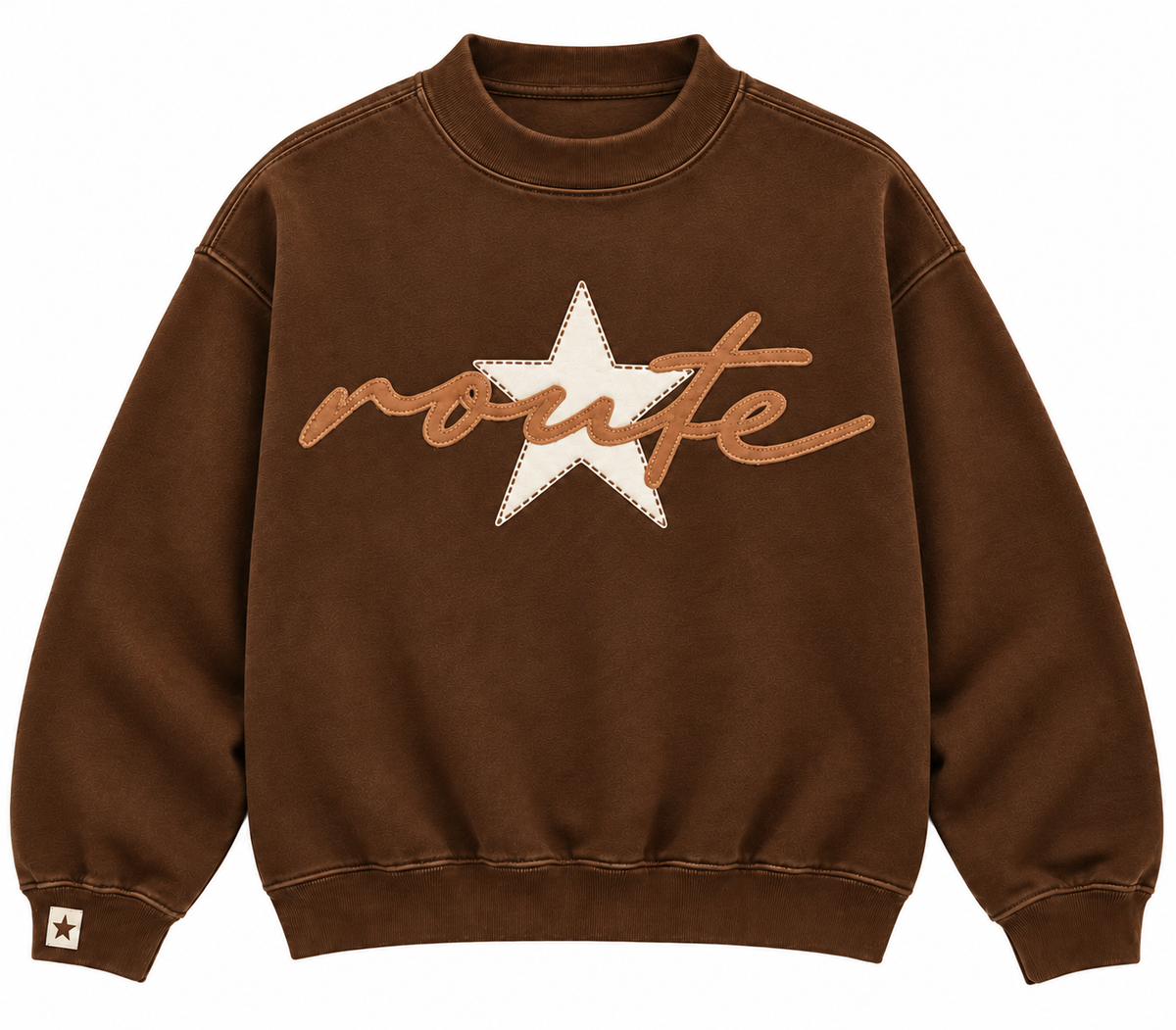 Brown Route Crewneck
