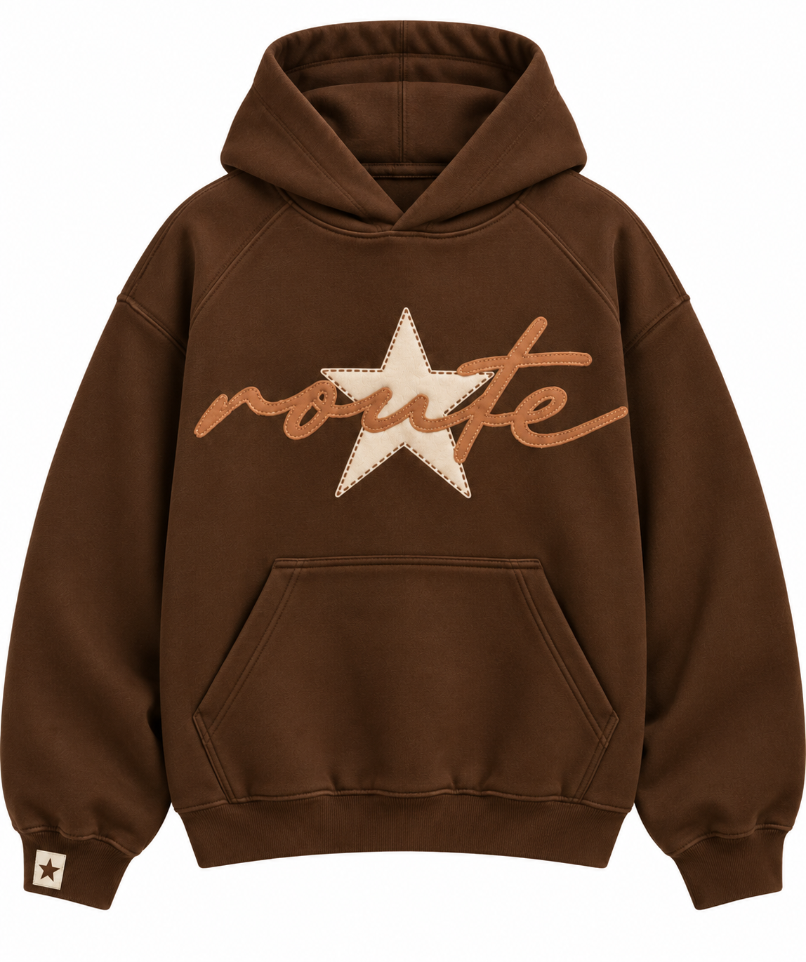 Brown Route Hoodie
