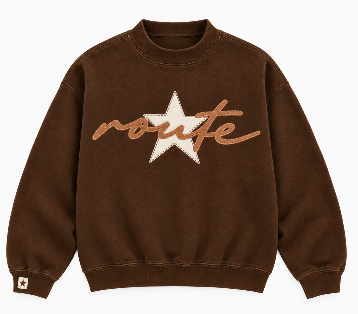 Brown Route Crewneck